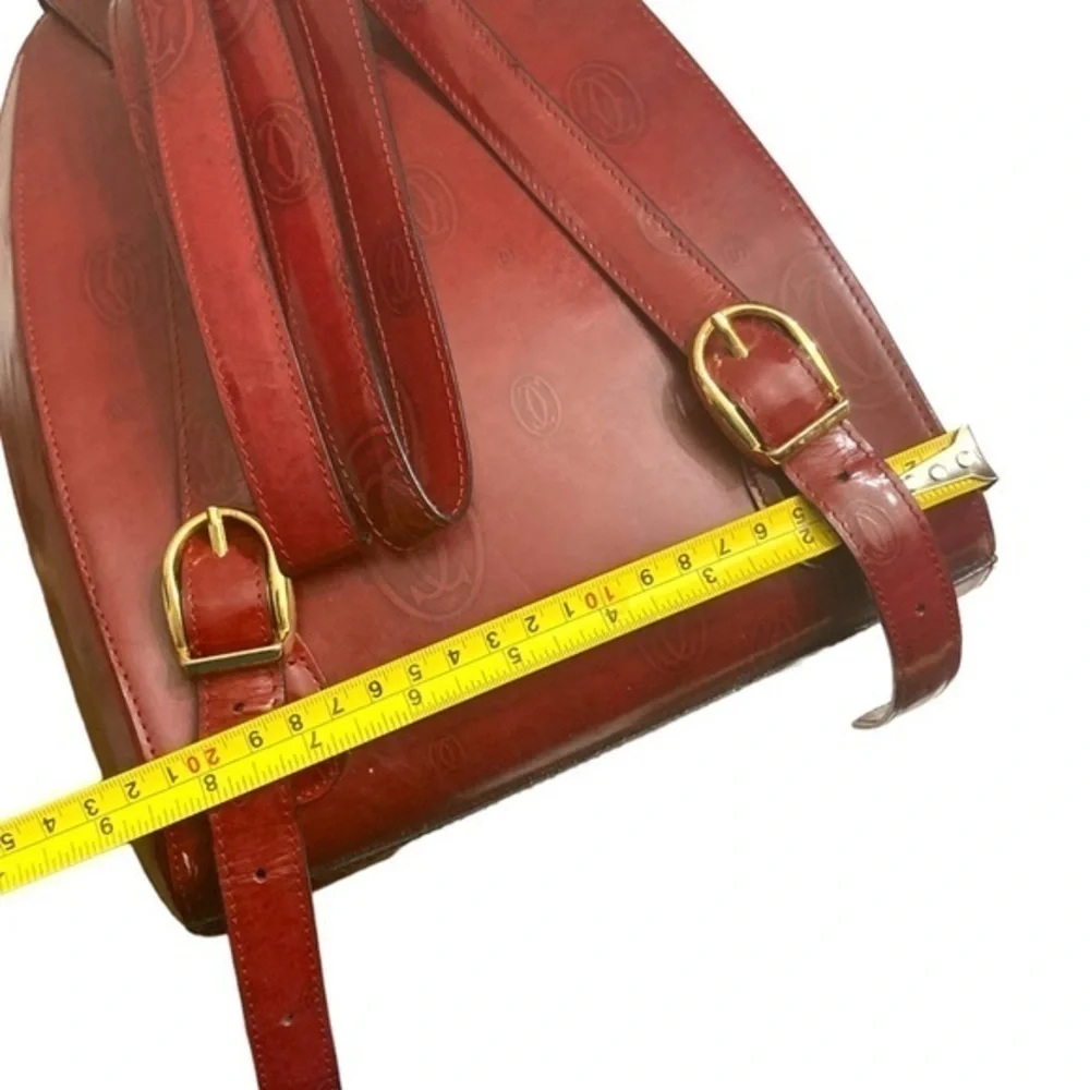 Cartier birthday burgandy vintage backpack